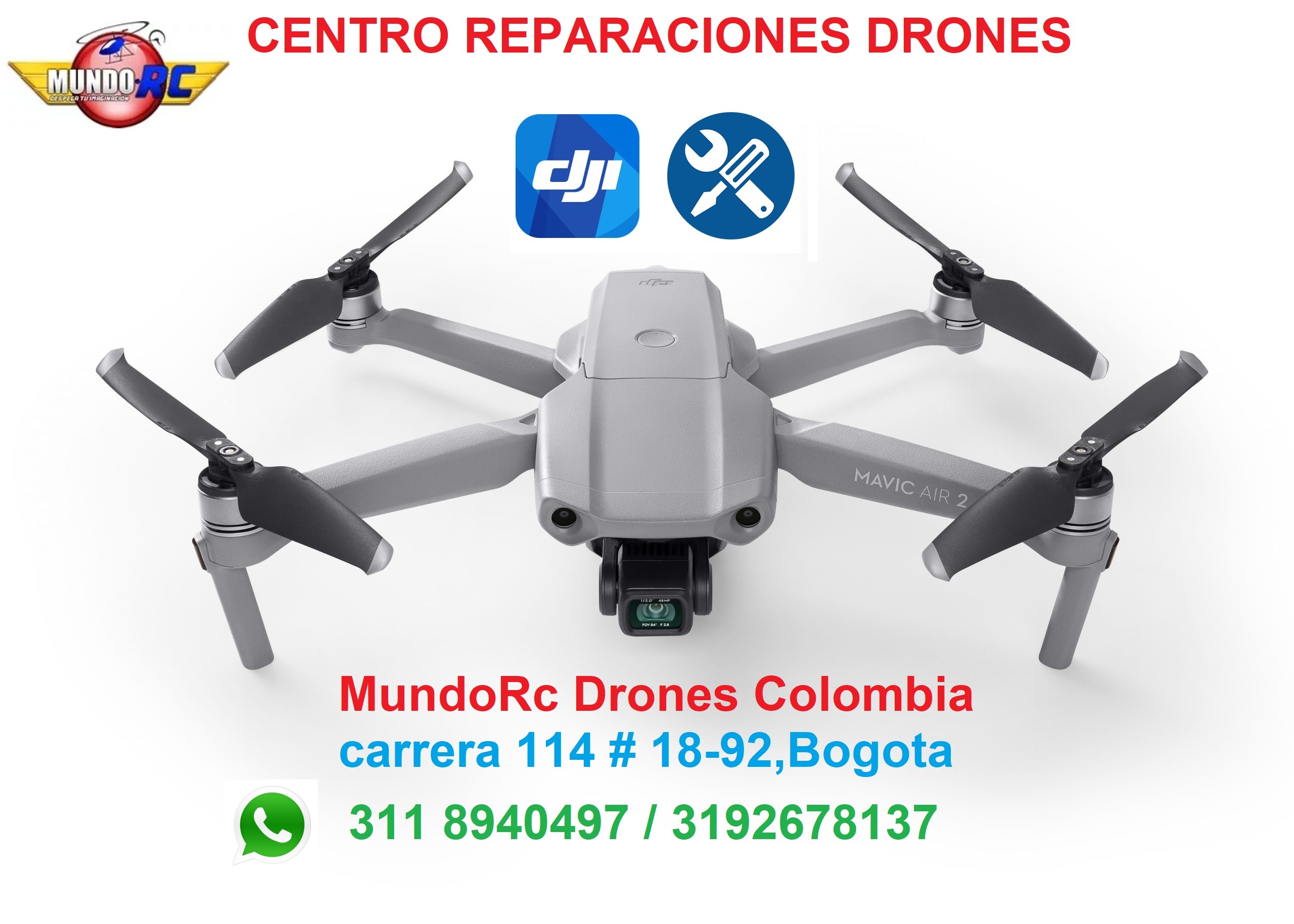 Servicio tecnico DJI Colombia reparacion drones DJI