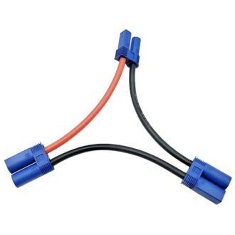 Arnés de batería EC5 de 12 AWG para 2 paquetes en serie