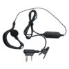 Auricular PTT de 2 pines con puerto K y micrófono para walkie-talkie portátil Baofeng UV 5R UV 82 BF 888S UV 13 UV 13 PRO V2 (1) Auricular PTT de 2 pines con puerto K