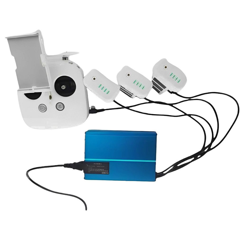 BTG in 4-channel Rapid Battery Charger for DJI Phantom Professional  Advanced Battery and Remote Controller Transmitter