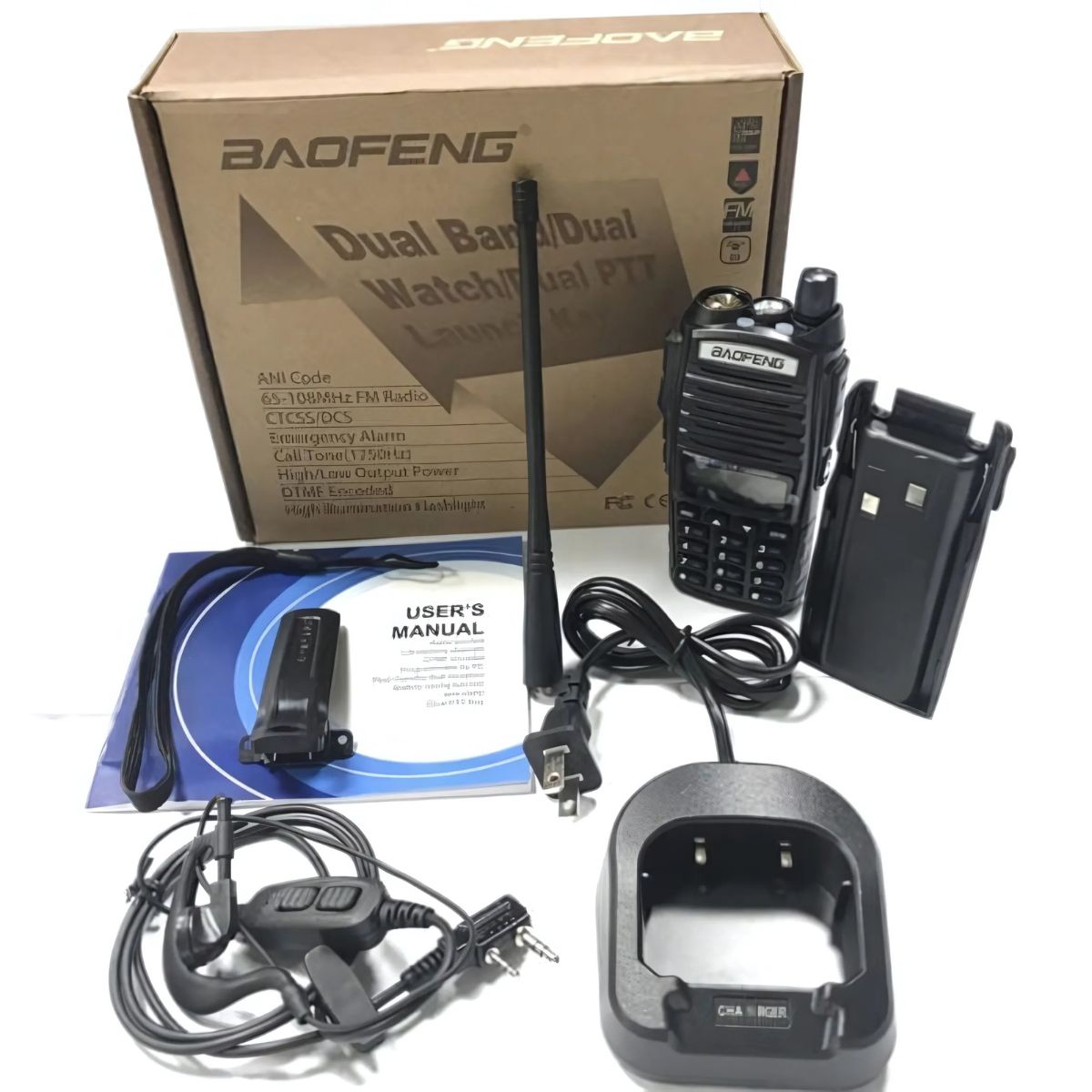 Baofeng UV-82 Dual PTT 5W Dual Band VHF UHF FM USB-C Walkie Talkie (13)