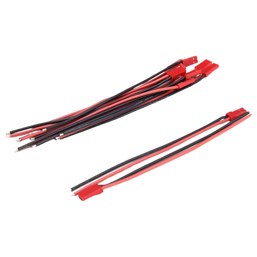 Cable flexible de batería JST macho de 10 cm de longitud (10 piezas/bolsa) - Image 1