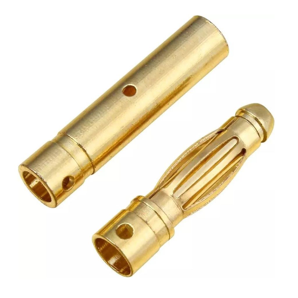 Conectores ESC de baterías dorados de 4 mm 10 pares (20 piezas) para accesorio de coche RC - Image 1