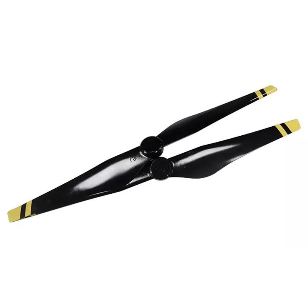 DJI Inspire 1 Carbon Fiber Reinforced Quick Release Rotor 1345 (Black With Yellow Stripes) - Image 1