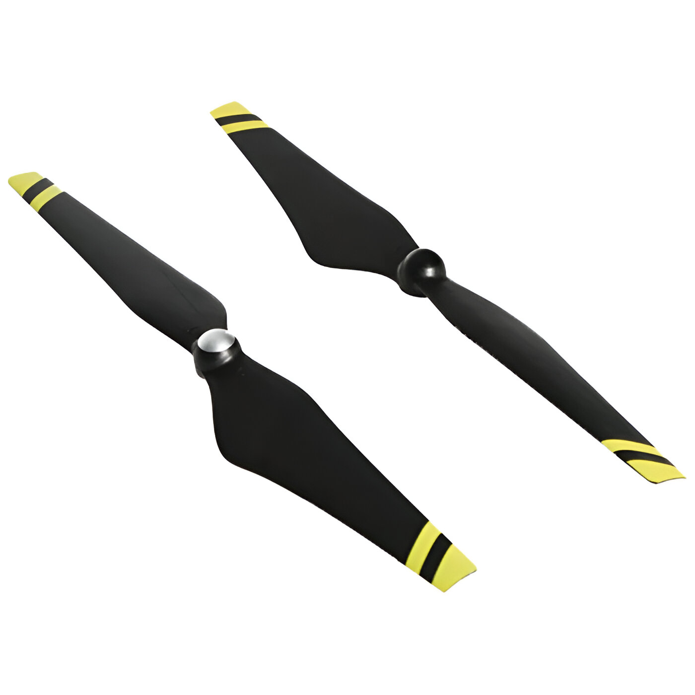 E600 124.2 Self-tightening Black Props (Yellow Strips)”