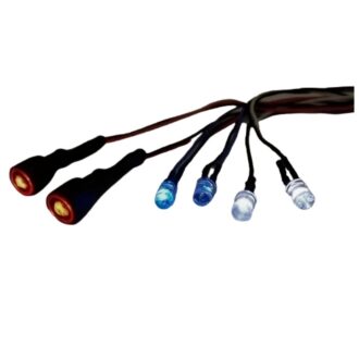 Faros delanteros LED Angel Eyes Flash para automóvil (rojo, azul, blanco)