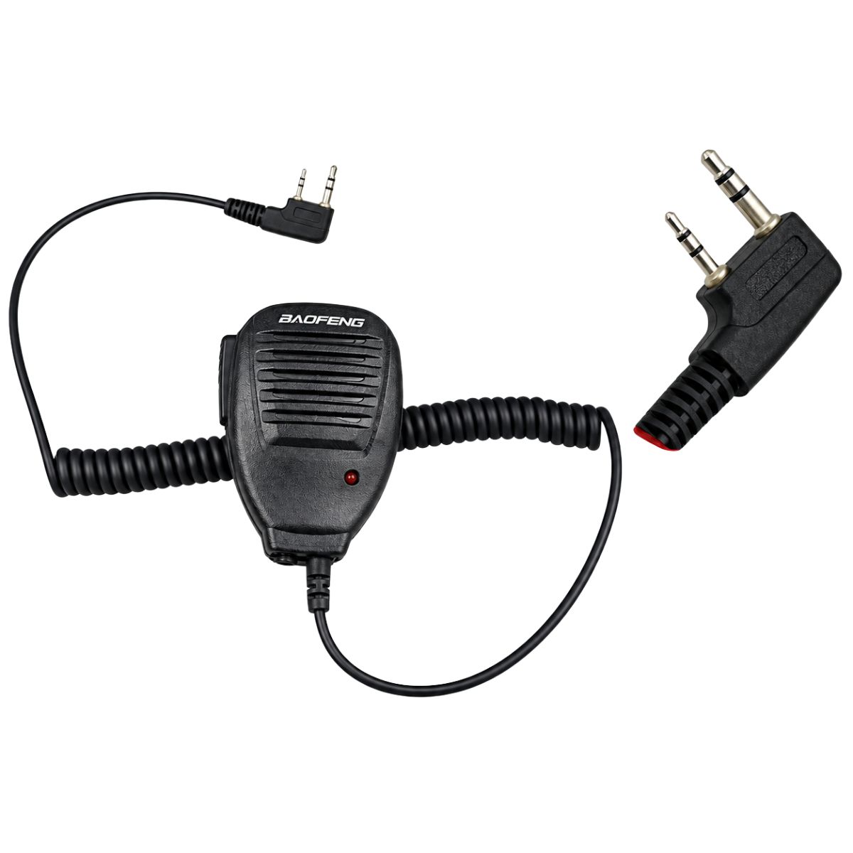 Micrófono altavoz Baofeng original PTT Conector Tipo Kenwood K1 de 2 Pines - Image 3