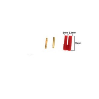 one pair of 4.0 banana plug with protect pipe 30MM