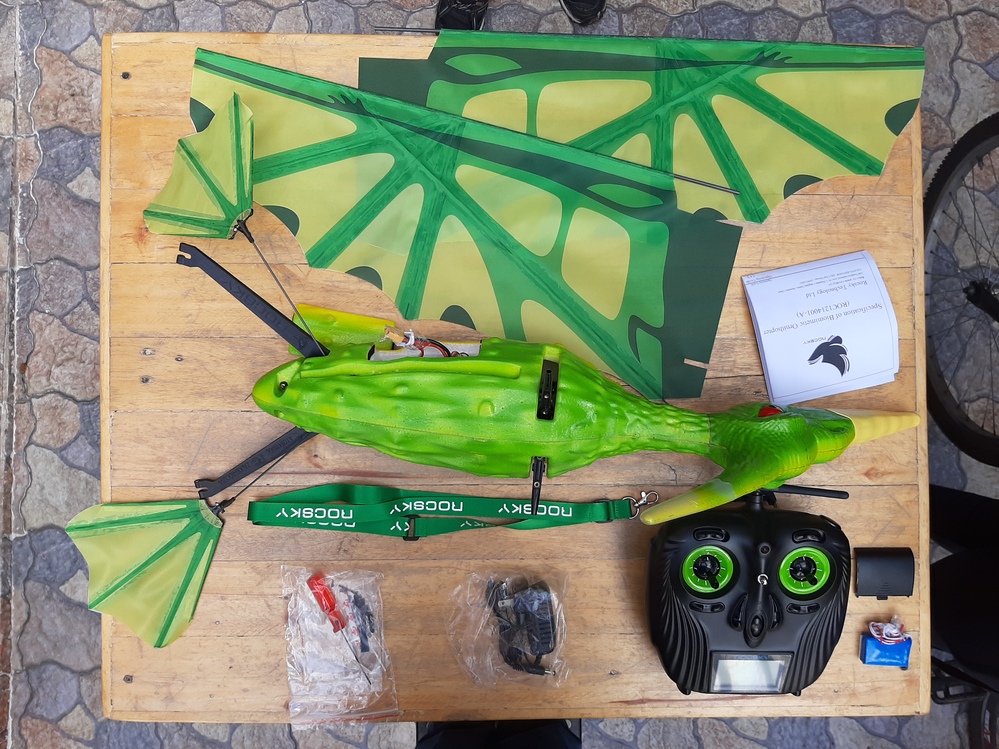 Pterodactyl Ornithopter EPP Composite 1300mm Green (RTF) (Mode2) (US