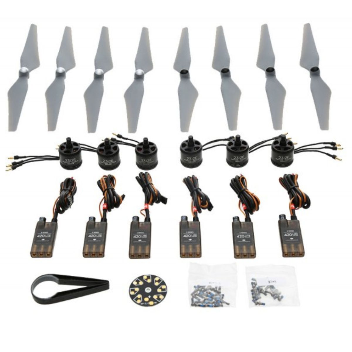 DJI E305 sistema de propulsión 6 MotoresESC, 4 Pares de Hélices, Accesorios (2)