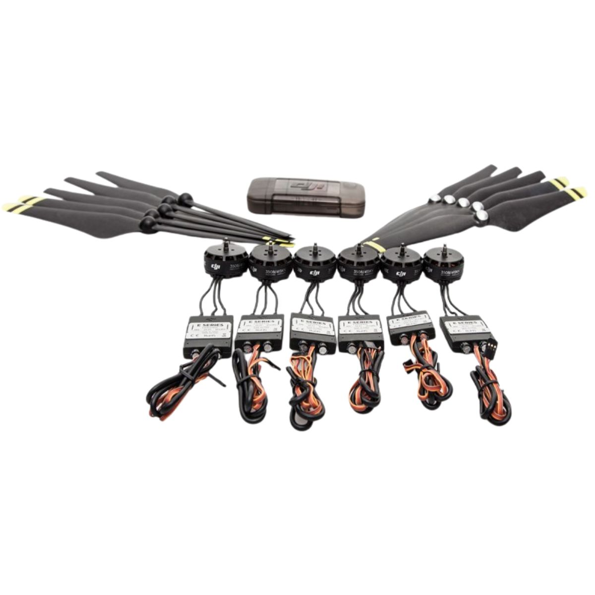 Kit DJI E600 6 Motores 3508 415Kv, 6 ESC 20A, 5 Pares de Hélices 12×4.2”, Accesorios (3)