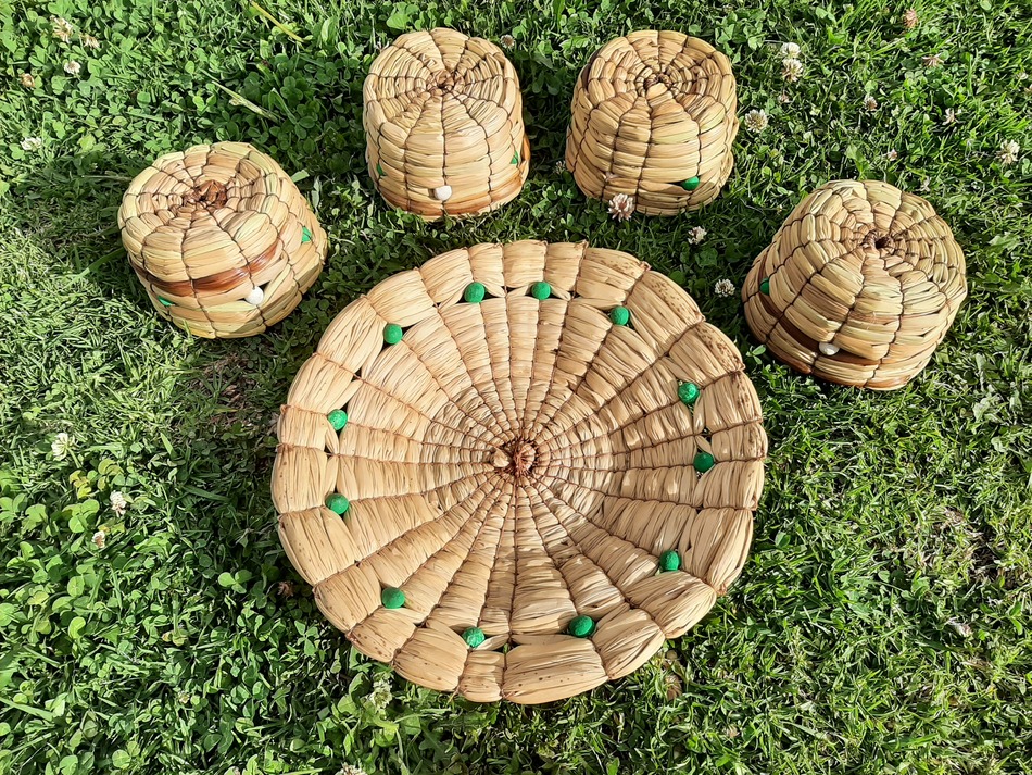 Cestas de juncos para centros de mesa 100% biodegradable y hecho a mano - Image 3
