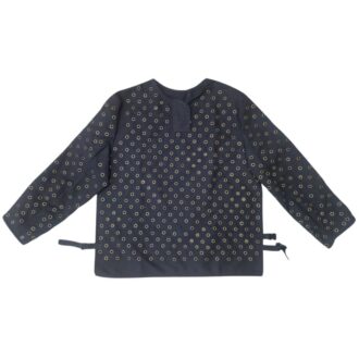 Chaqueta en lona con taches metálicos para protección contra cortes del vidrio