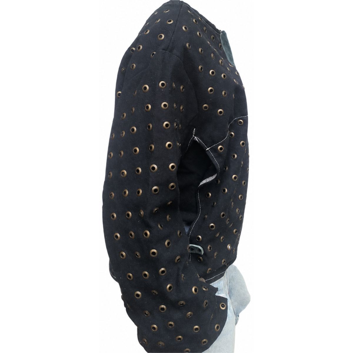 Chaqueta en lona con taches metálicos para protección contra cortes del vidrio - Image 3
