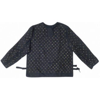 Chaqueta en lona con taches metálicos para protección contra cortes del vidrio