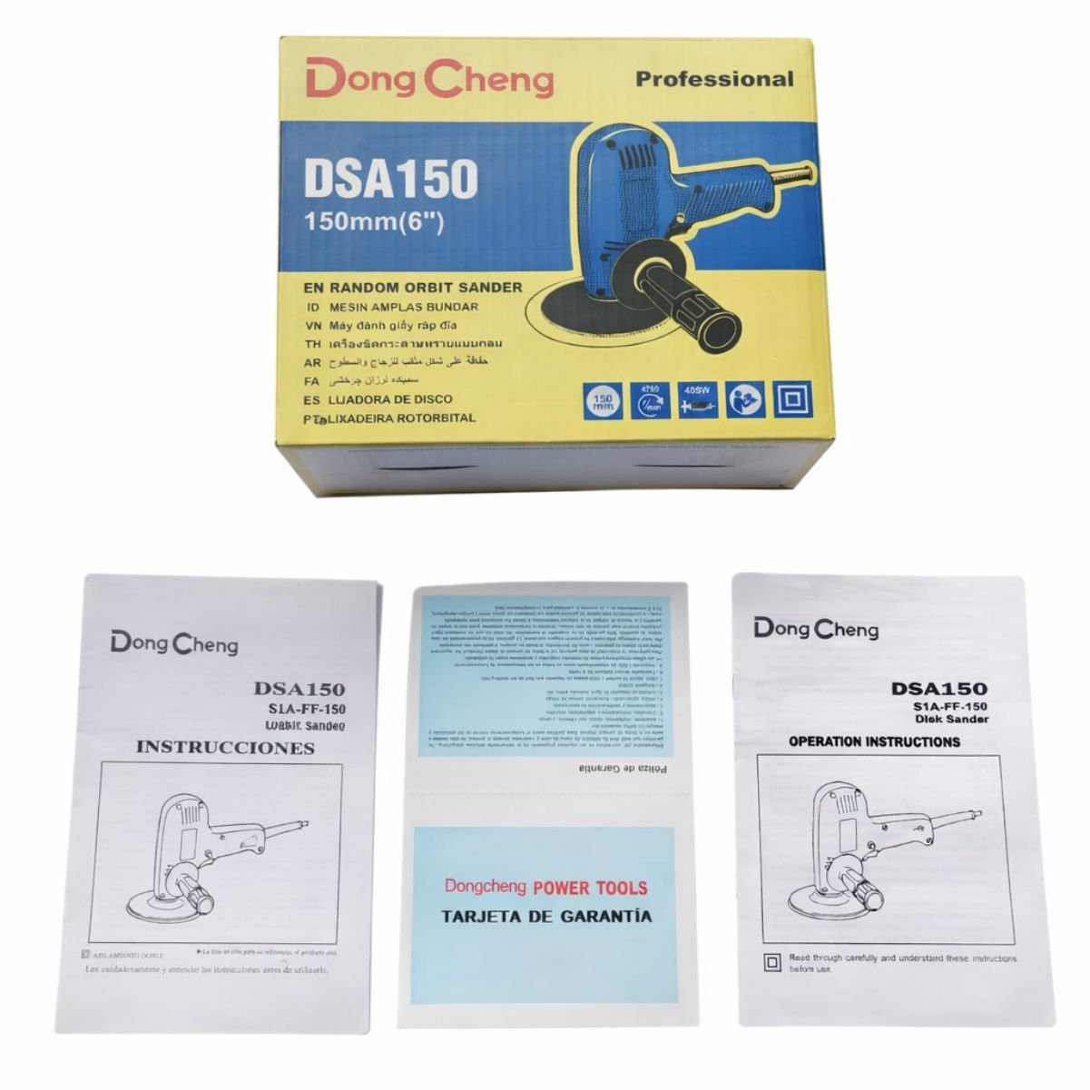 Lijadora Dong Cheng DSA150 6″ 405W 110V 4700rpm Profesional (1)