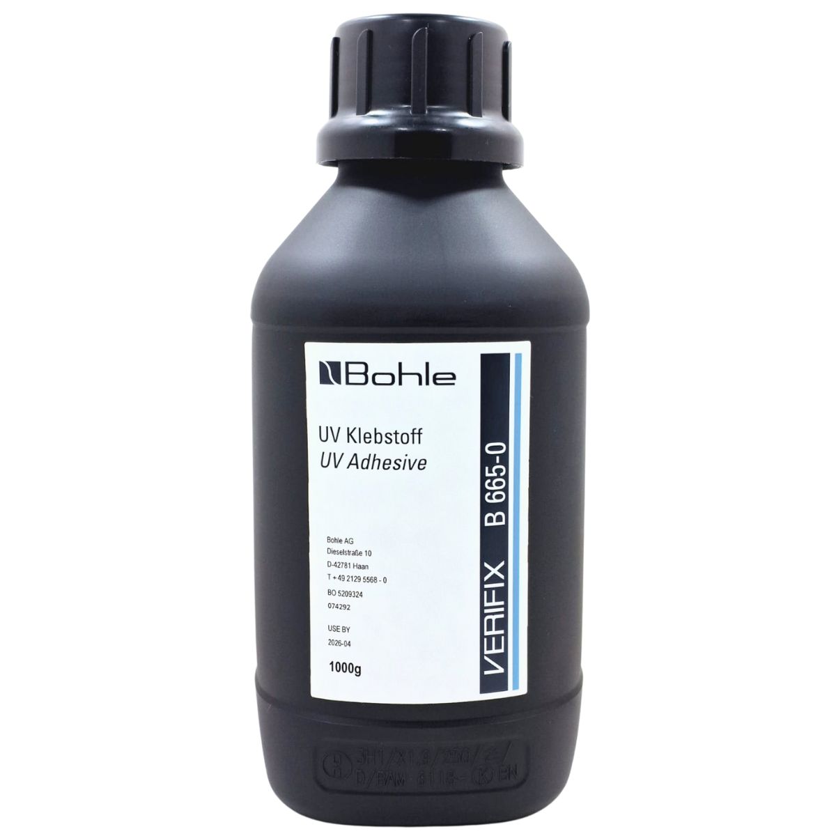 UV Adhesive VERIFIX B 665-0 vidrio-vidrio 1000g pegante vidrio UV Adhesive VERIFIX B 665-0 vidrio-vidrio 1000g pegante vidrio