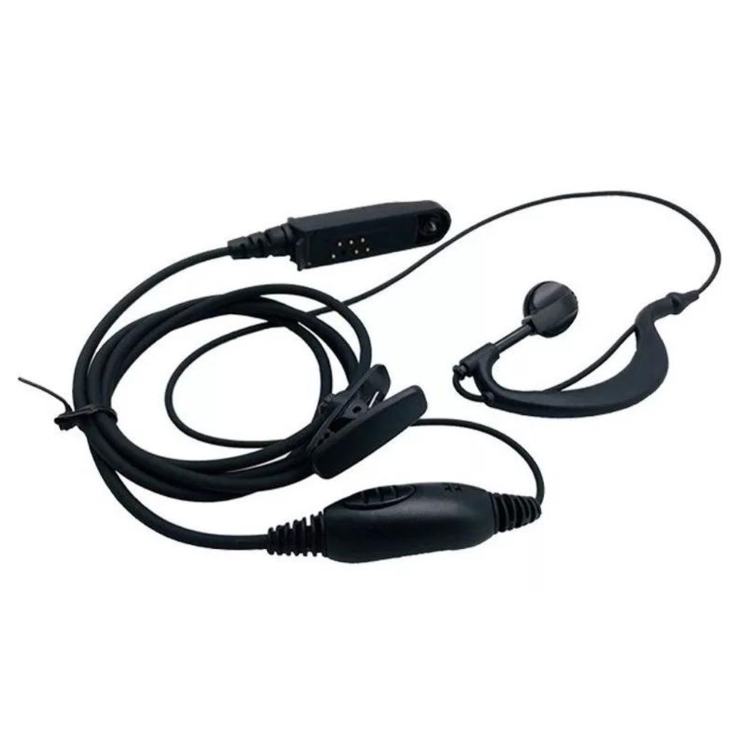 Adaptateur Audio K-Tête 2 Broches Pour Talkie-Walkie (BF-9700, A58, UV-XR) - Longueur 28 Cm, Noir ABS