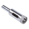 Broca tubular coreana con filo de diamante para perforar vidrio en Ø12 mm 3