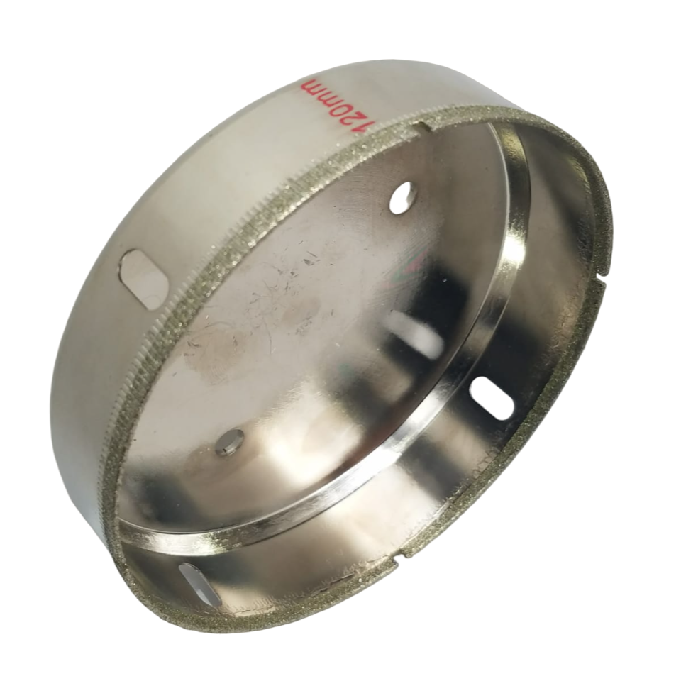 Broca tubular coreana con filo de diamante para perforar vidrio en Ø120 ...