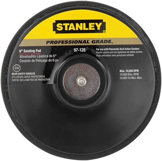 Almohadilla de lijado Stanley 97-128 de 6"