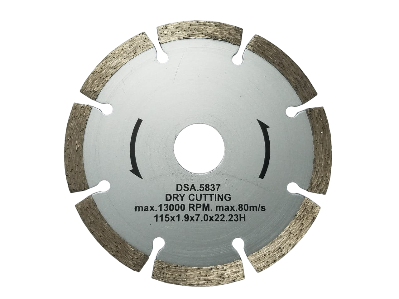 Disco diamantado dry cutting 13000RPM Ø115mm 