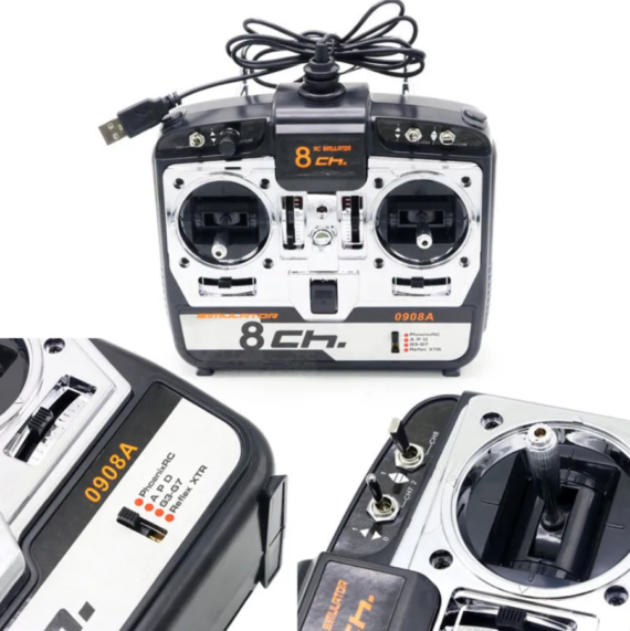 Câble Simulateur 22 En 1 Pour RC – Compatible G7, Phoenix 5.0, XTR, VRC, Futaba, FlySky