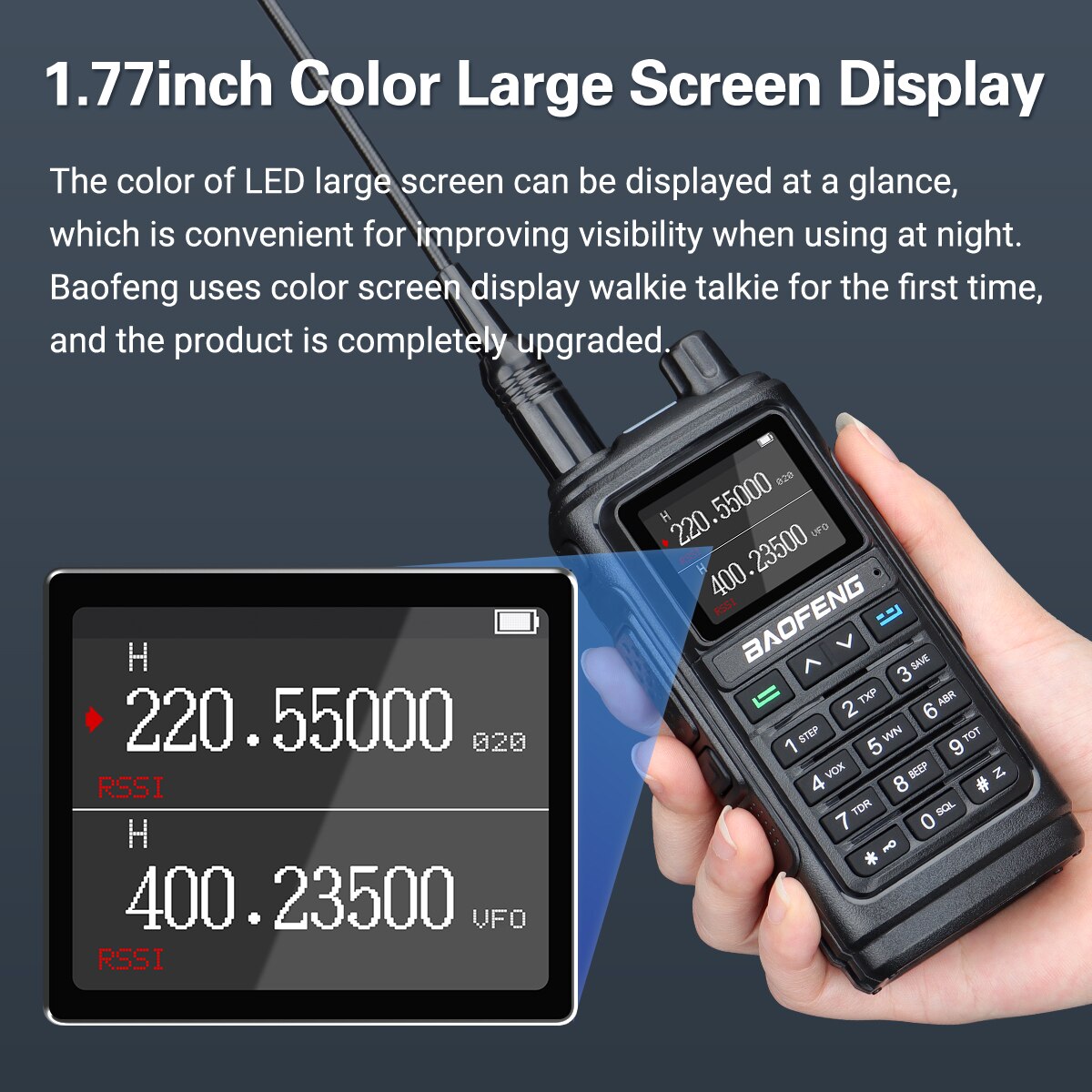Baofeng UV 17 Pro L Wireless Copy Frequency Walkie Talkie 16 KM Long Range Waterproof IP45 Flashlight Type-C Charger Ham Radio UV 5R BF-17L UV-17 - Image 10