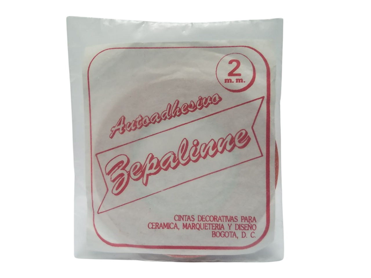 Cinta decorativa adhesiva naranja Zepalinne para cerámica, marquetería y diseño de 2mm x unidad 1