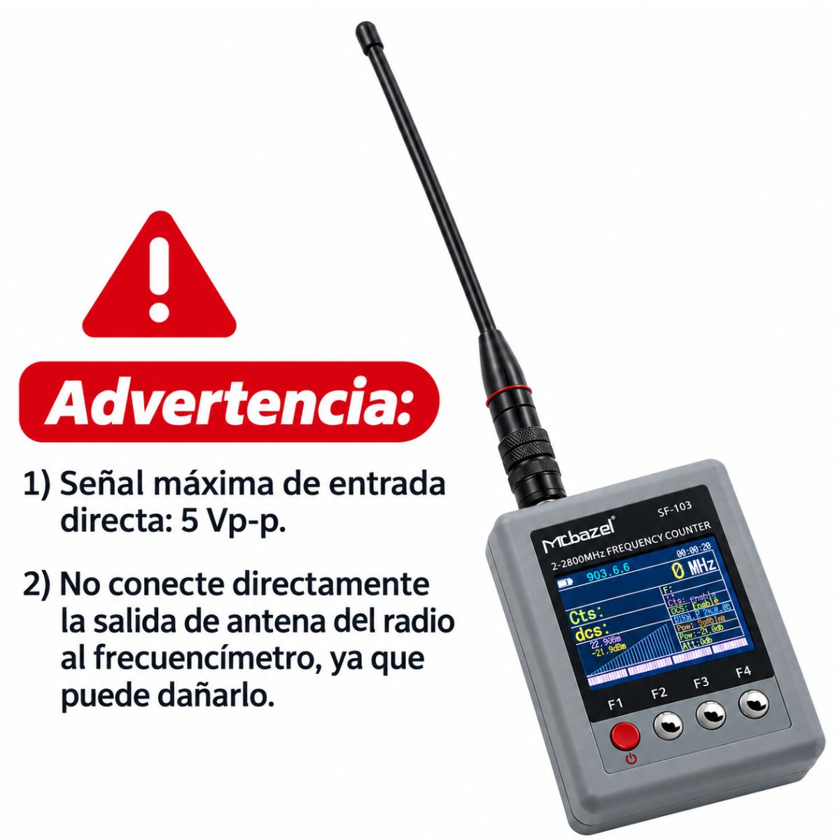 Frecuencímetro Mcbazel SF-103 2 MHz a 2,8 GHz DMR - Image 10