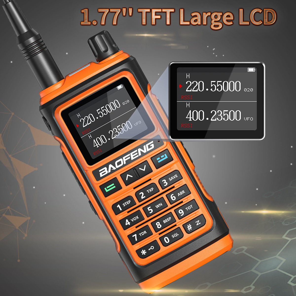 Baofeng UV 17 Pro L Wireless Copy Frequency Walkie Talkie 16 KM Long Range Waterproof IP45 Flashlight Type-C Charger Ham Radio UV 5R BF-17L UV-17 - Image 13