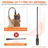 Baofeng UV 17 Pro L Wireless Copy Frequency Walkie Talkie 16 KM Long Range Waterproof IP45 Flashlight Type-C Charger Ham Radio UV 5R BF-17L UV-17 - Thumbnail Image 12
