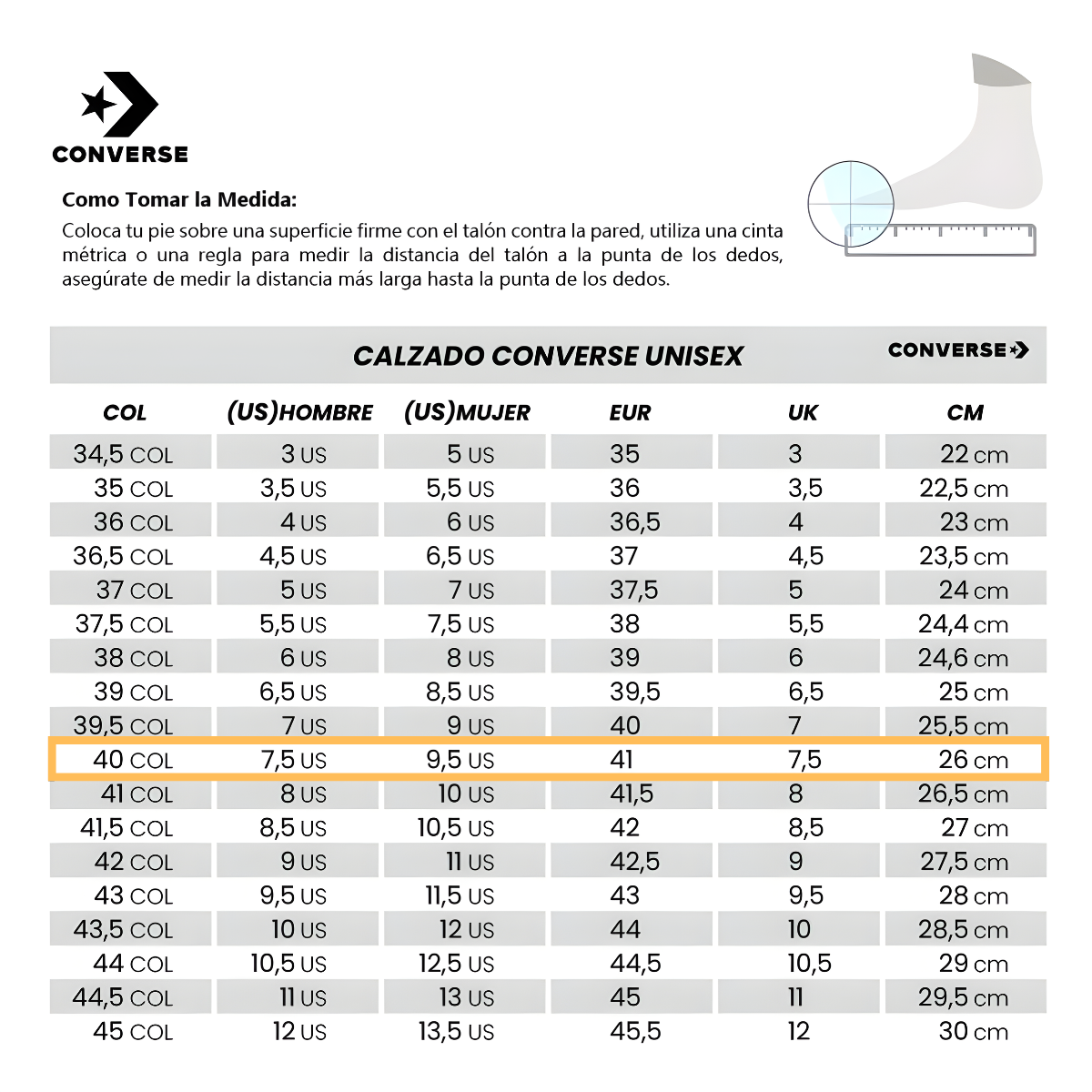 Converse Chuck Taylor Cuero Blanco 39 7.5 (Usado) (7) Converse Chuck Taylor Cuero Blanco 40 / 7.5 (Usado)