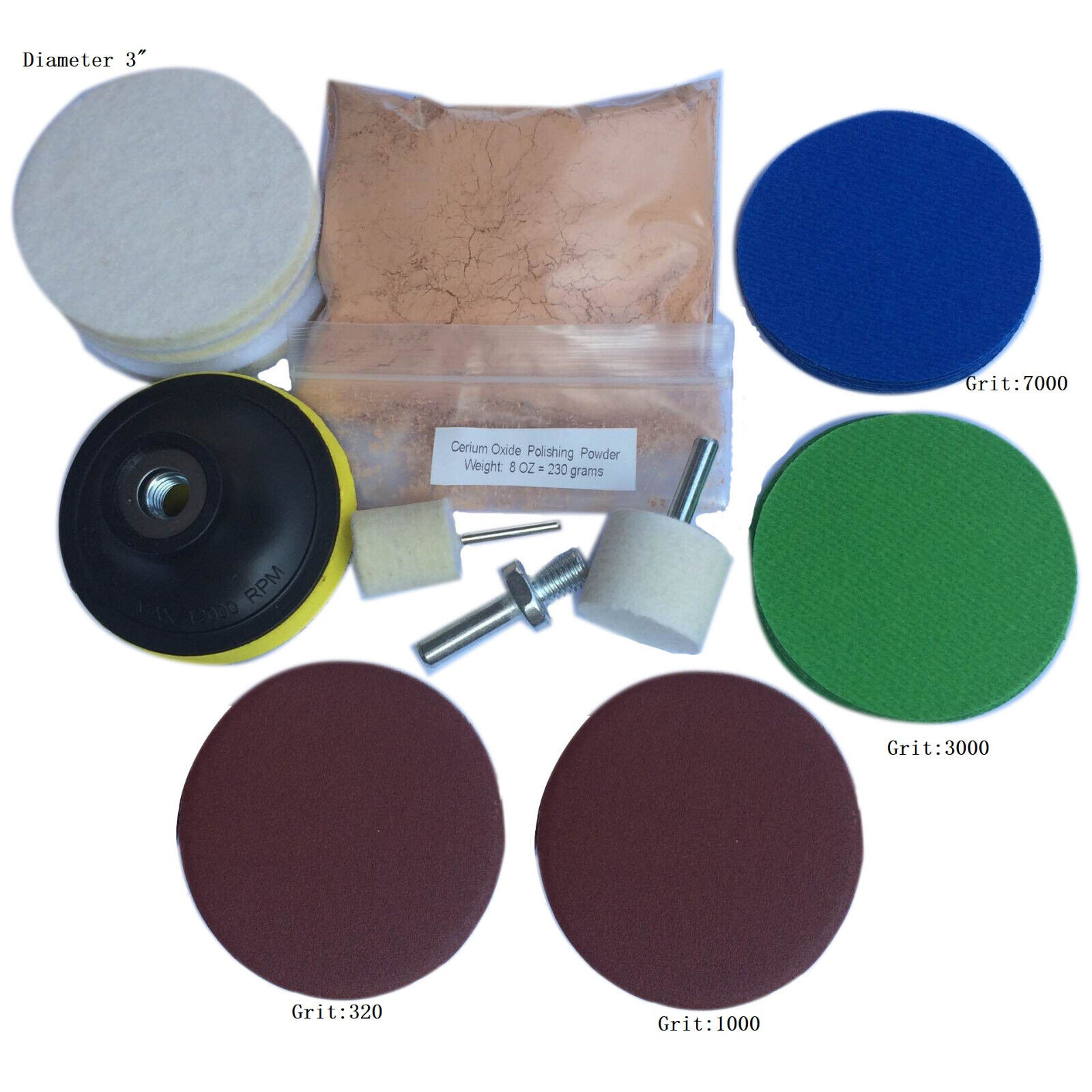 Kit eliminación de rayones de 3″