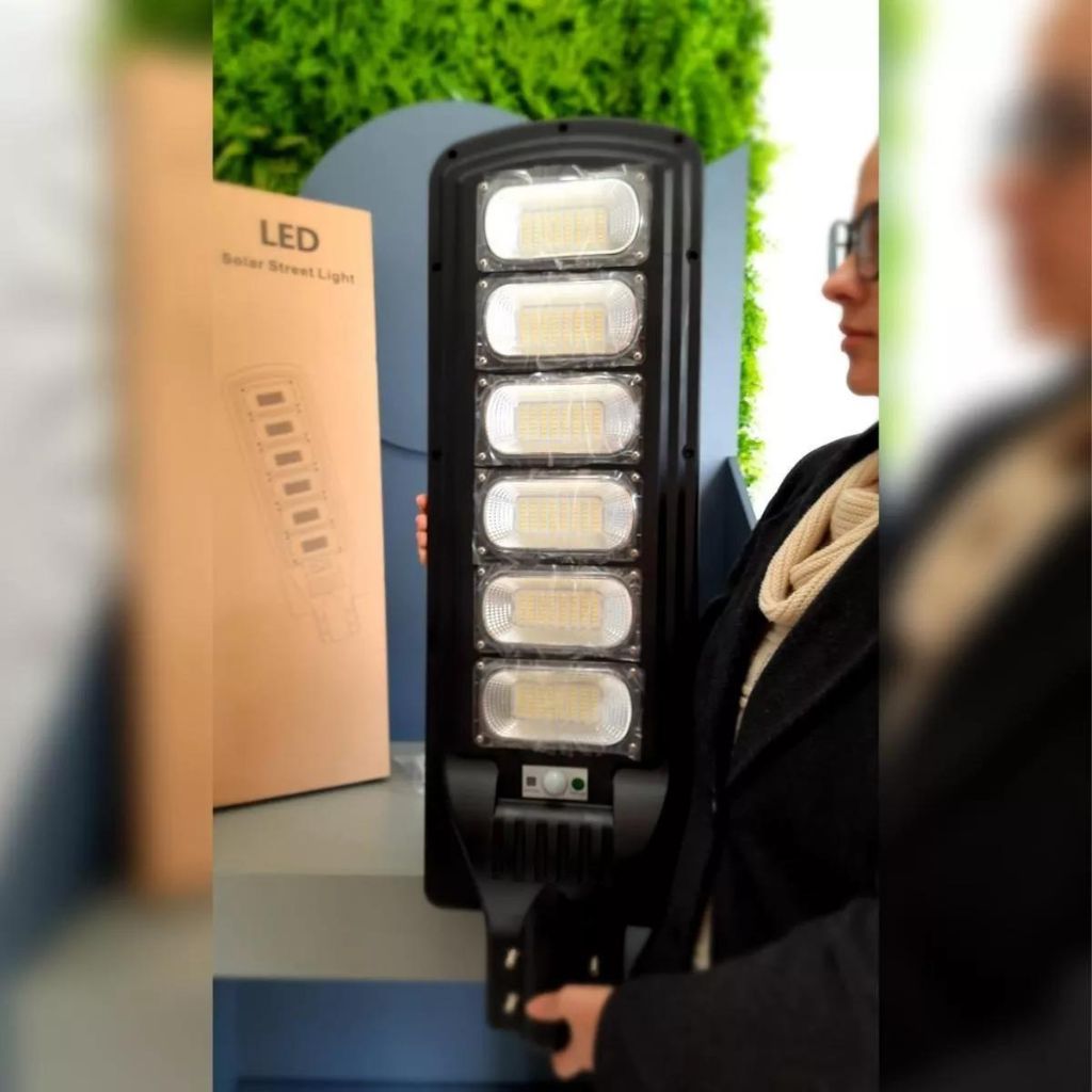 Lámpara solar led street light para exteriores 300w con sensor SStem IP65 (3)