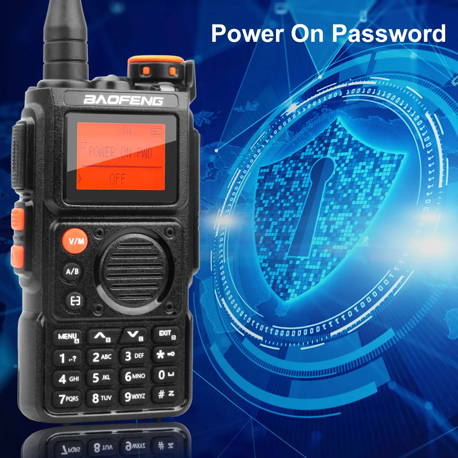 Baofeng K6 Radio Tri-Banda UHF VHF 5W 999 Canales FM AM Wireless Freq Copy USB-C (13)