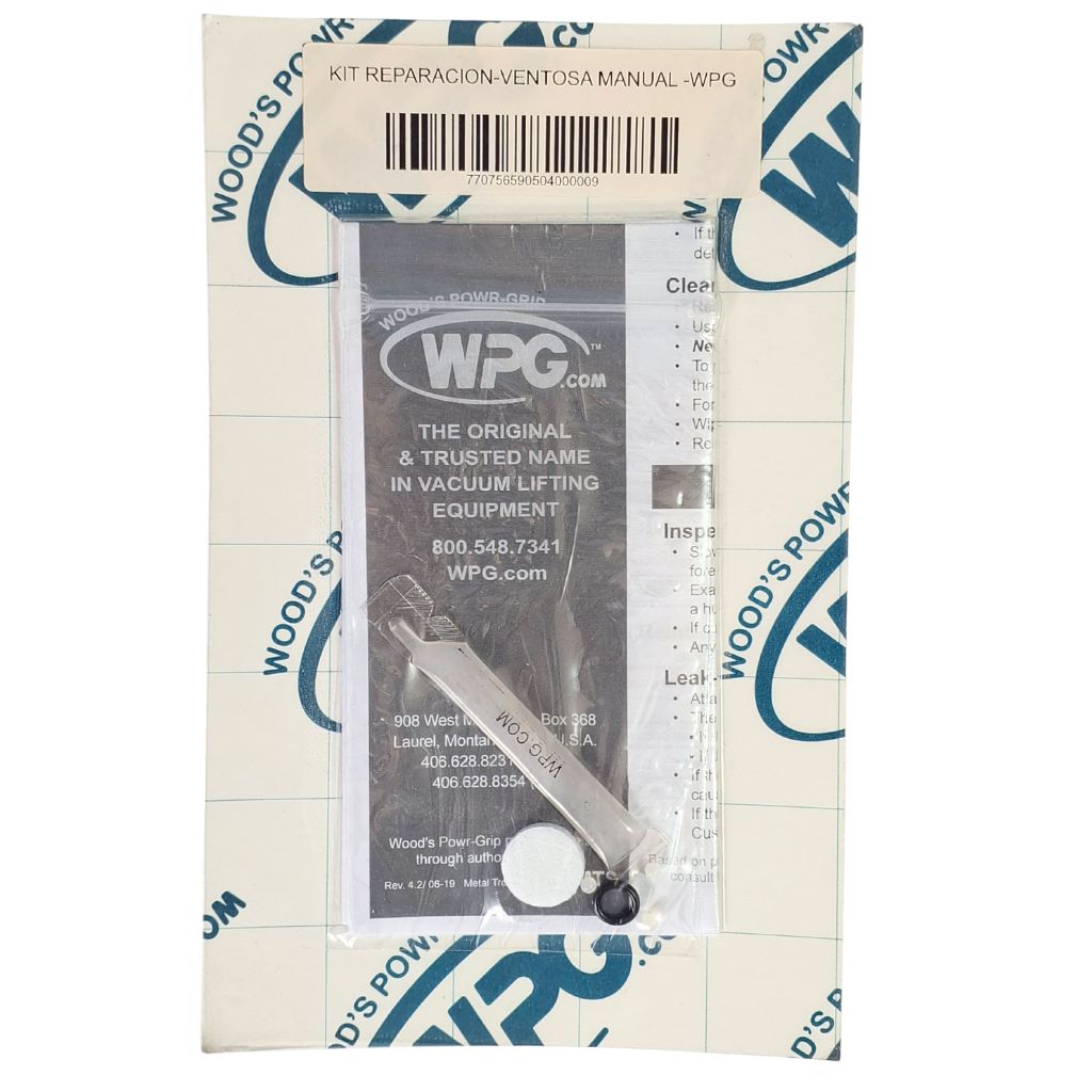 Kit de mantenimiento para ventosas manuales metálicas