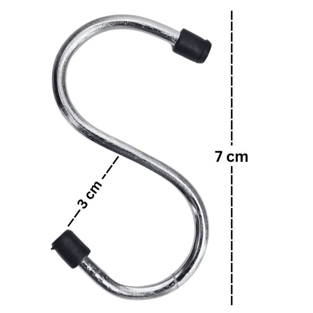 Kit x5 ganchos en forma de S metálicos con puntas de goma - Mundo RC ...