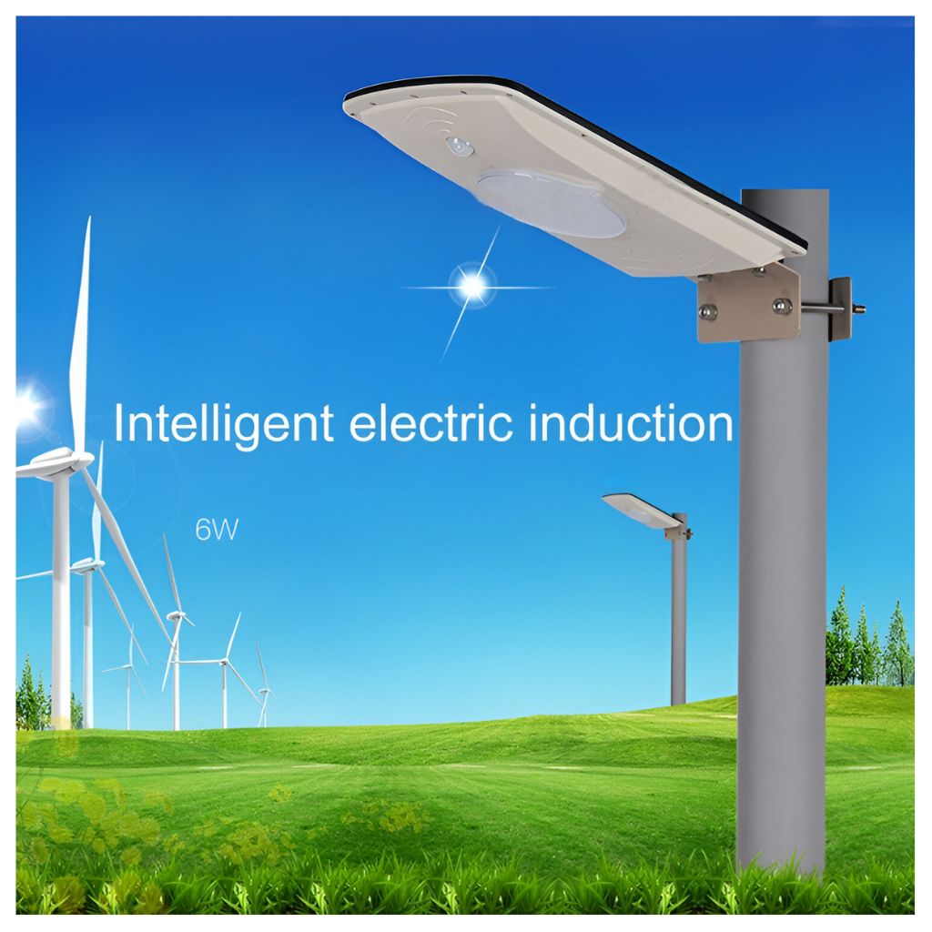 Lampara solar led para exteriores con sensor de movimiento 6w IP65 todo en uno - Image 7