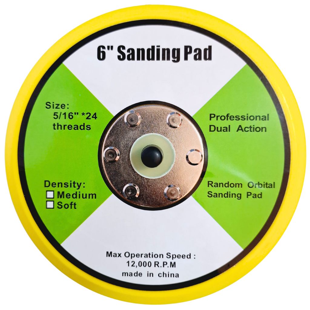 Sanding Pad 6″ disco almohadilla de lijado y pulido para vidrio (2) Sanding Pad 6″ disco
