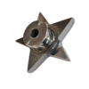 Tornillo goloso cromado para espejo