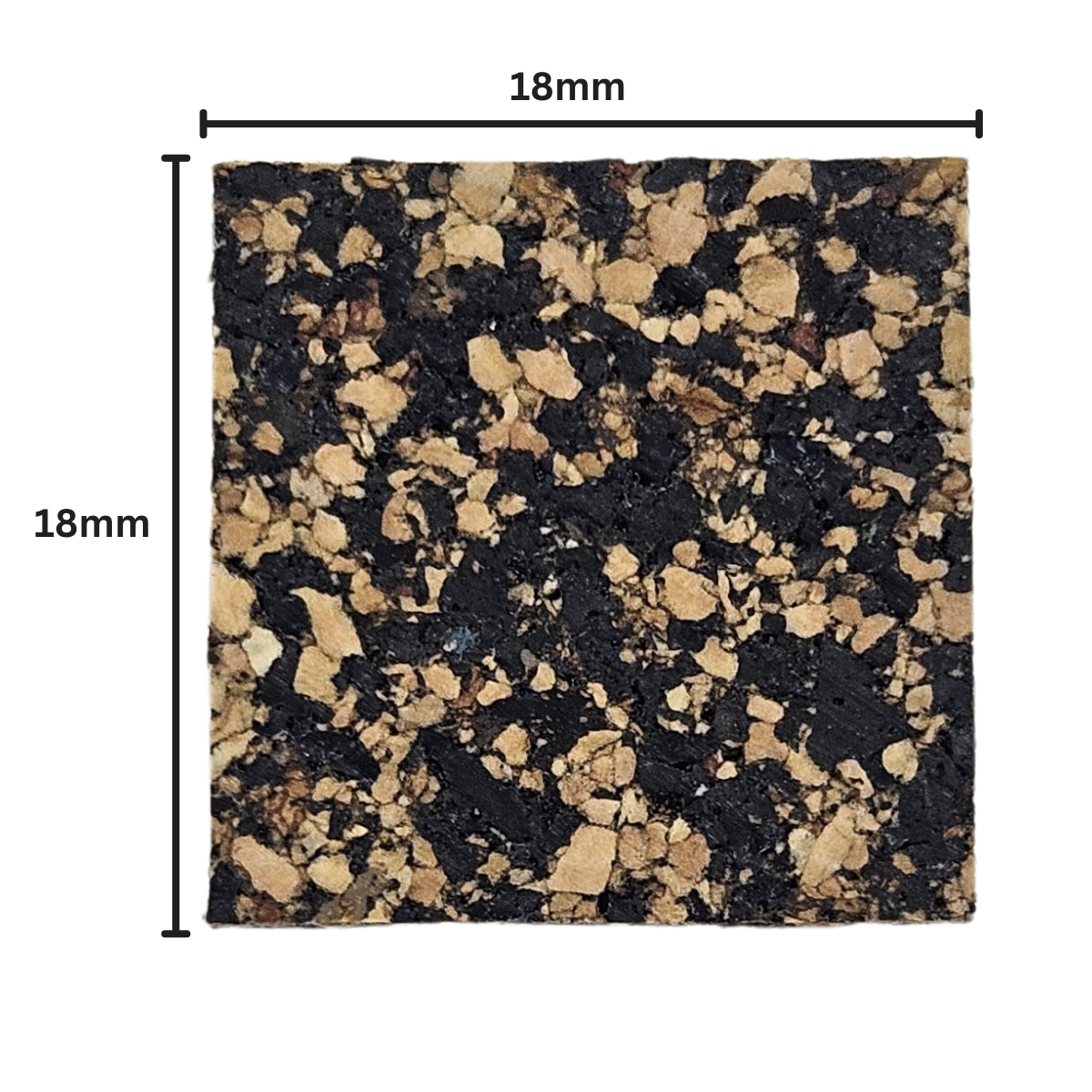 CCorcho Separador 18x18x3mm | Pack 1650 | $30 c/u