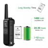 2 uds Baofeng BF-F22 PMR FRS Mini Walkie Talkie 2-5W impermeable 22CH NOAA portátil USB-C (6)