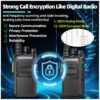 2 uds Baofeng BF-V12D GMSK UHF Walkie Talkie Digital llamada cifrada Radio HD 2s Wireless Copy Frequency Radio USB-C (1)