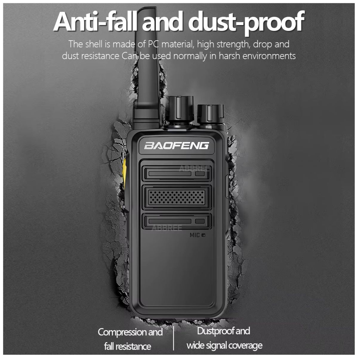 2 uds Baofeng BF-V12D GMSK UHF Walkie Talkie Digital llamada cifrada Radio HD 2s Wireless Copy Frequency Radio USB-C (2)
