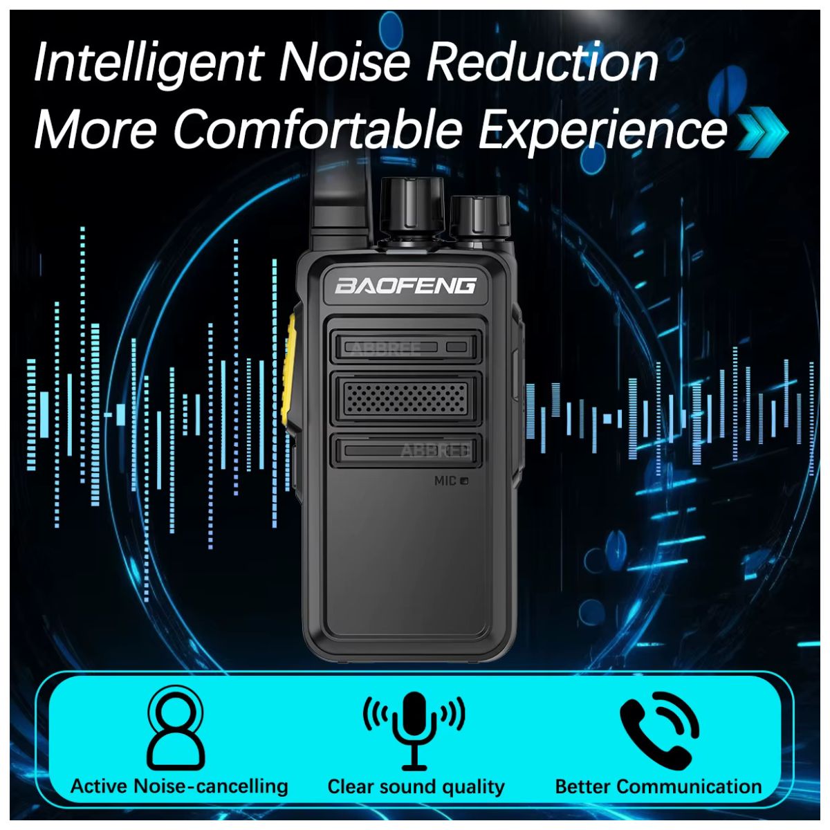 2 uds Baofeng BF-V12D GMSK UHF Walkie Talkie Digital llamada cifrada Radio HD 2s Wireless Copy Frequency Radio USB-C (3)