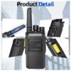 2 uds Baofeng BF-V12D GMSK UHF Walkie Talkie Digital llamada cifrada Radio HD 2s Wireless Copy Frequency Radio USB-C (7)