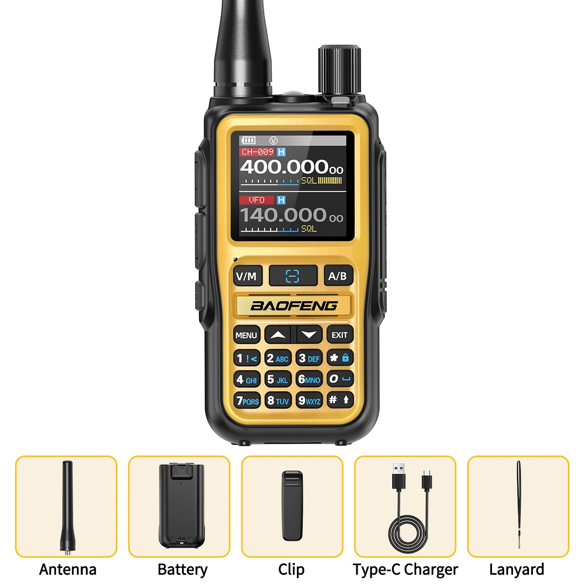 BAOFENG UV-5R MINI YELLOW