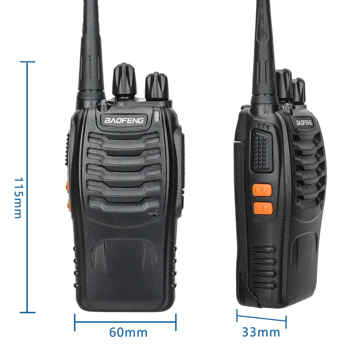 Baofeng BF-888S Pro UHF 16 canales VOX Wireless Copy Frequency USB-C Walkie Talkie (1)
