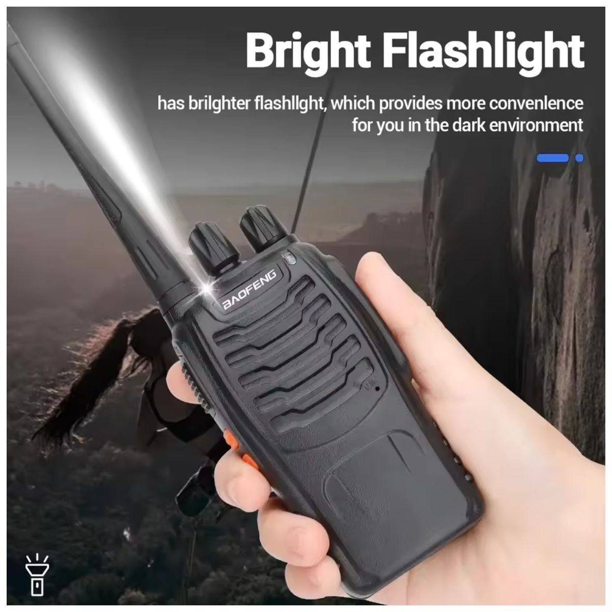 Baofeng BF-888S Pro UHF 16 canales VOX Wireless Copy Frequency USB-C Walkie Talkie (10)
